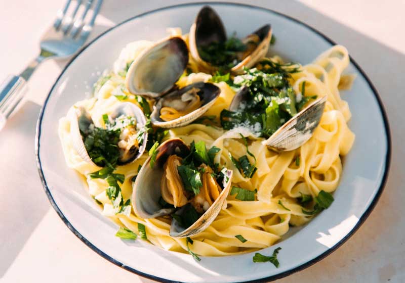 Primi di Pesce a Milazzo – Fettuccine con le Vongole